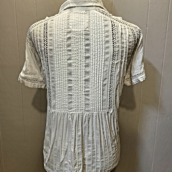 Lucky Brand White Cotton Shirt - Picture 3 of 4